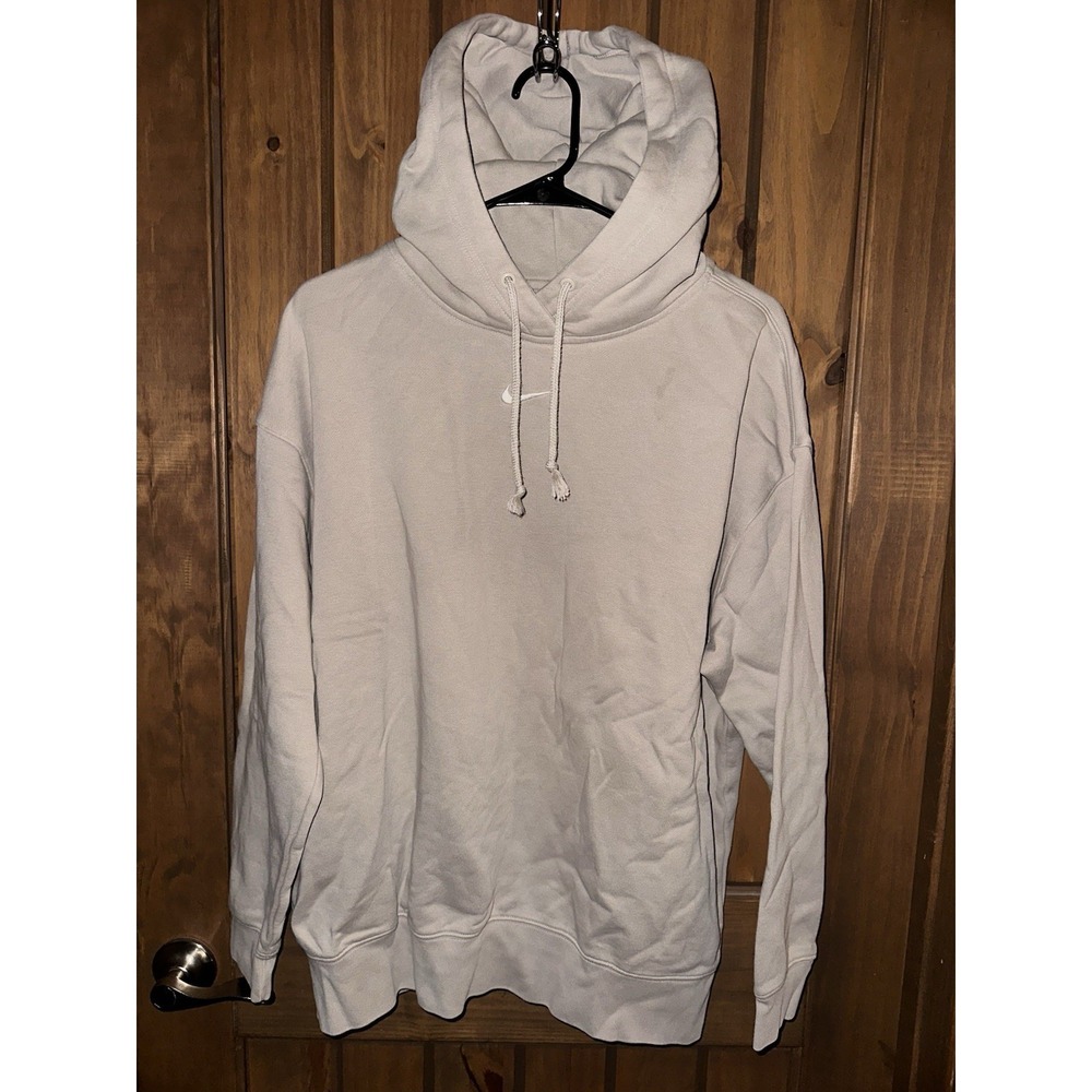 Nike Hoodie Men's M Center Swoosh Washed Pink Oversized